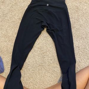 black align lululemon leggings 25” sz 4
